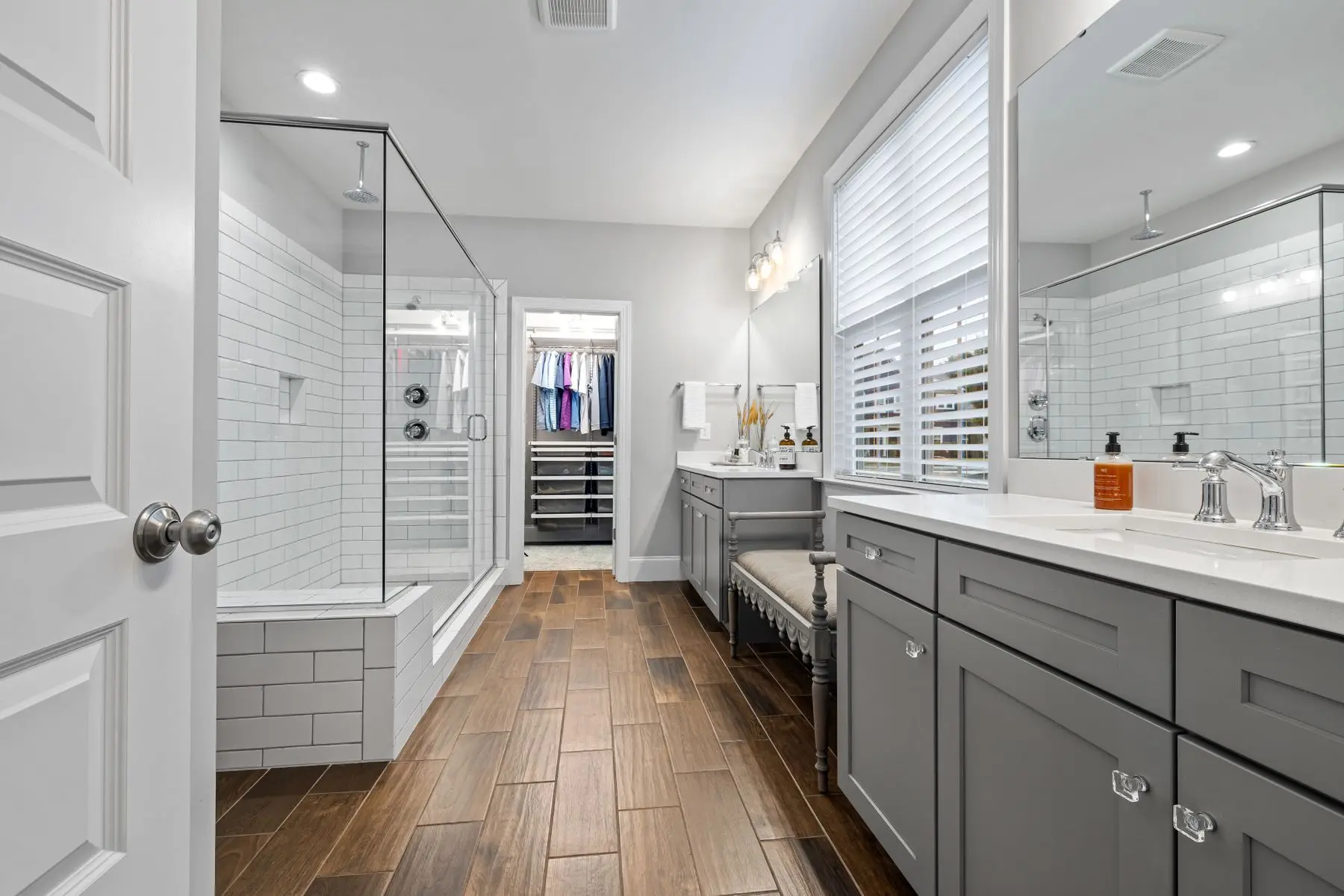 Basement bath added to an existing stack